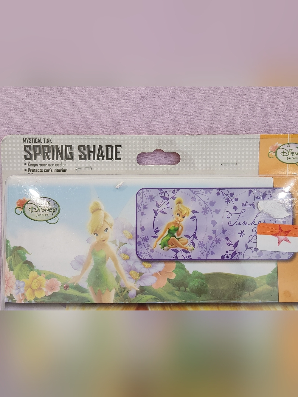 2010 NWT Disney Fairies Mystical Tinkerbelle Standard Windshield Shade Cover - Picture 3 of 6